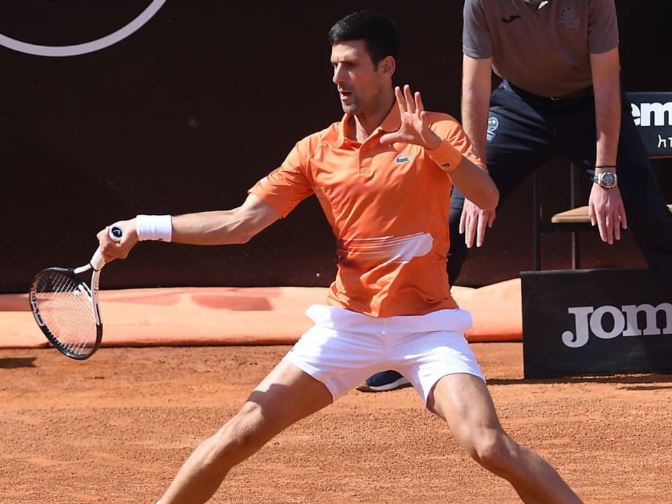 In Rom erfolgreich gestartet Novak Djokovic