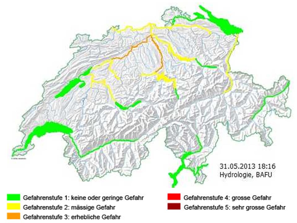 Gefahrenkarte Schweiz