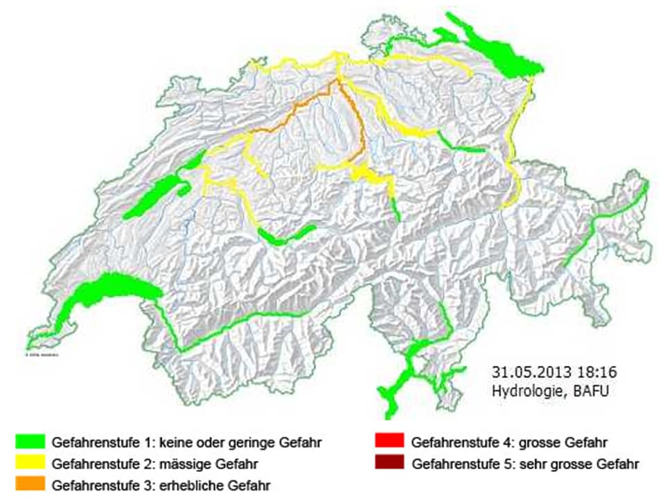 Gefahrenkarte Schweiz