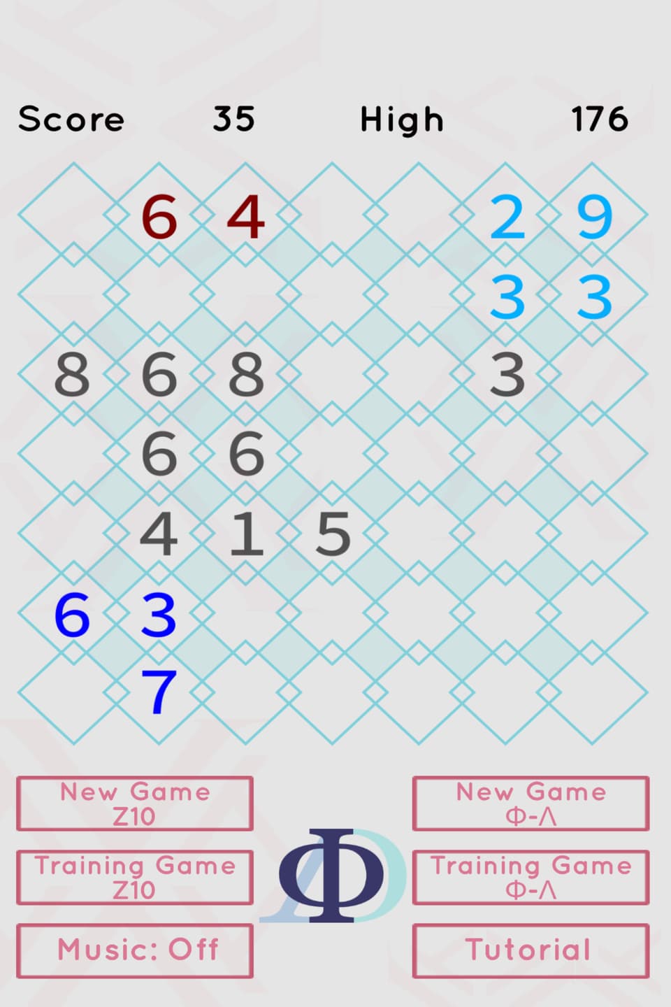 Summen checken: Rot 6+4=10, Hellblau 3+3+2+9=17 (3 fehlen; kein Problem!), 6+3+7=16 (4 fehlen, kein Problem!). 