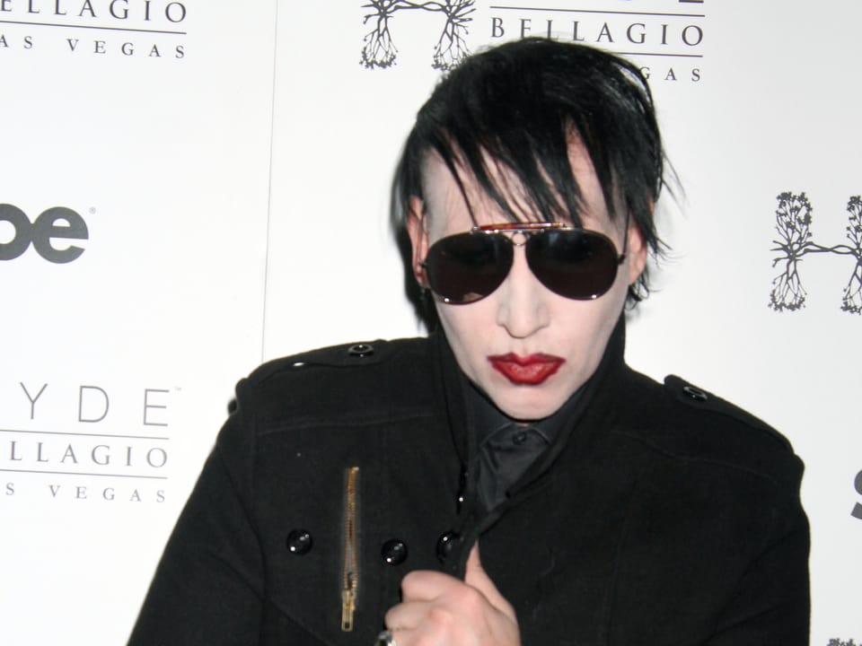 Marilyn Manson mit Sonnenbrille