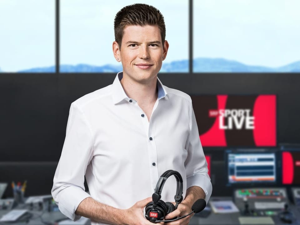 Ab Juli als Kommentator bei SRF Sport im Einsatz SRF-Kommentator.