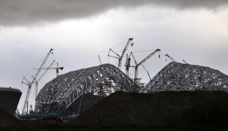 Gigantisch: Eine Baustelle in Sotschi.