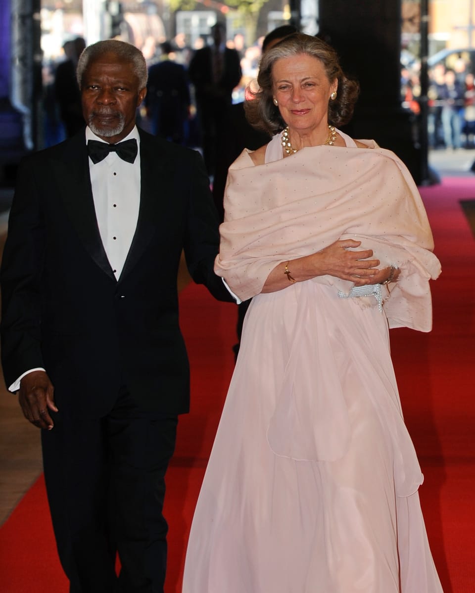 UN-Generalsekretär Kofi Annan und seine Gattin Nane