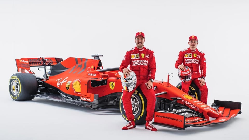 Sebastian Vettel und Charles Leclerc.