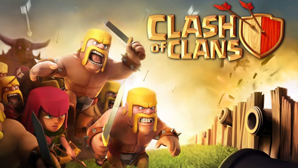 Der Startbildschirm des iOS Games Clash of Clans