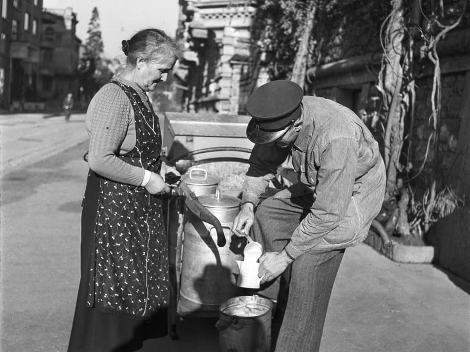 Milch war während des Zweiten Weltkriegs rationiert.
