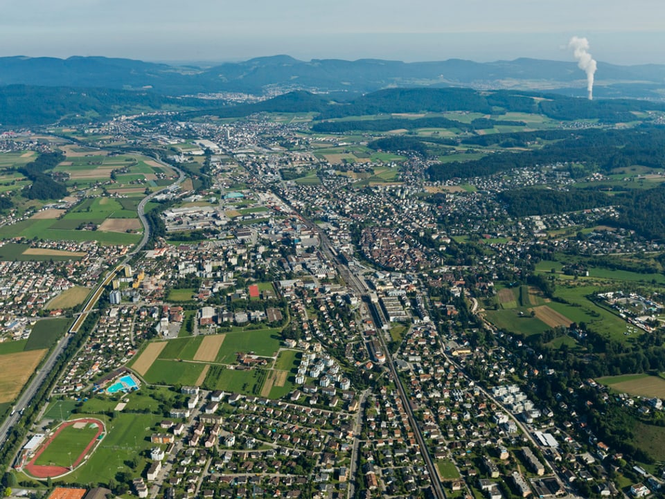 Luftaufnahme der Region Zofingen