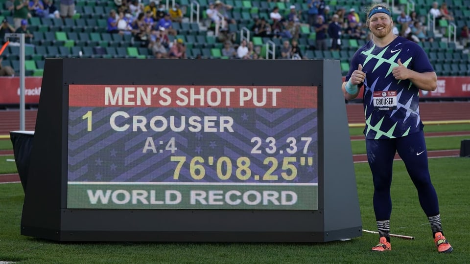 Crouser brilliert mit neuem Weltrekord (Radio SRF 1, Morgenbulletin, 19.6.2021, 07:10 Uhr)