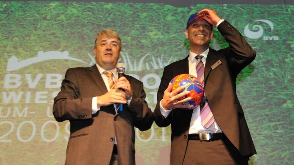 Ex-BVB-Verwaltungsratspräsident Martin Gudenrath und Ex-Direktor Jürg Baumgartner