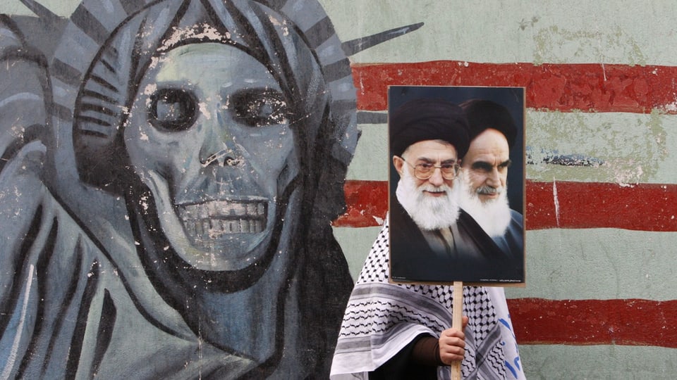 Anti-amerikanische Propagande in Teheran.
