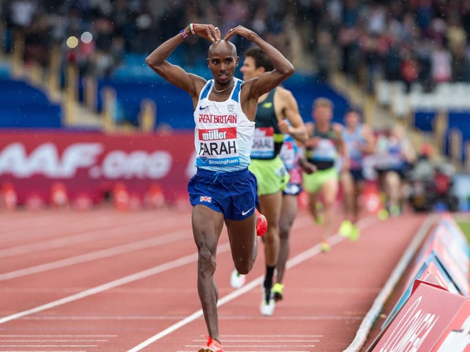Feierte seine grössten Erfolge über 5000 und 10'000 m Hussein Abdi Kahin alias Mo Farah.