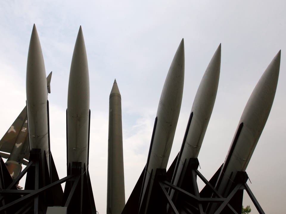 Raketen in südkoreanischem Museum.