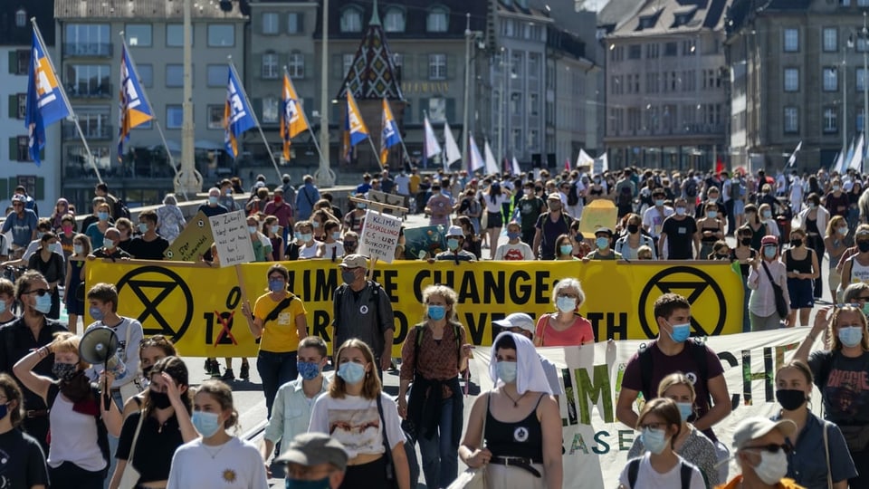 Demonstration in Basel.