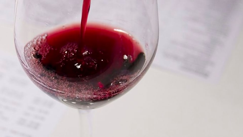 Ein Glas Rotwein