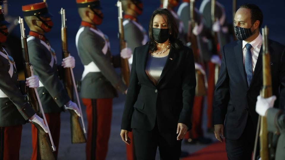 US-Vizepräsidentin Kamala Harris auf Besuch in Guatemala.