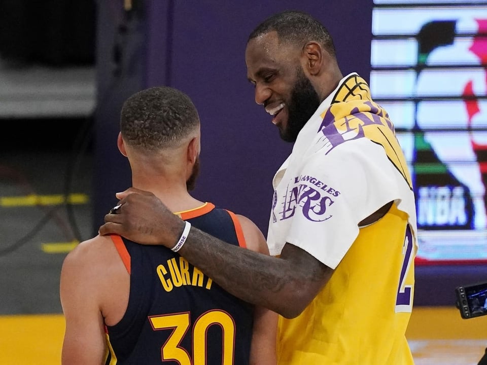 NBA-Stars unter sich LeBron James.