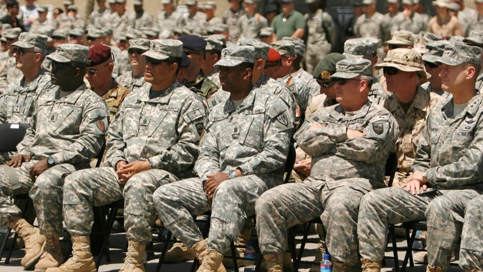 US-Soldaten im Stützpunkt Bagram im Jahr 2009 (3. Juni 2009).