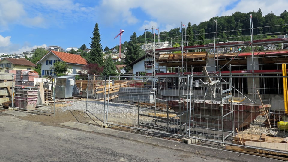 Baustelle in Erlinsbach