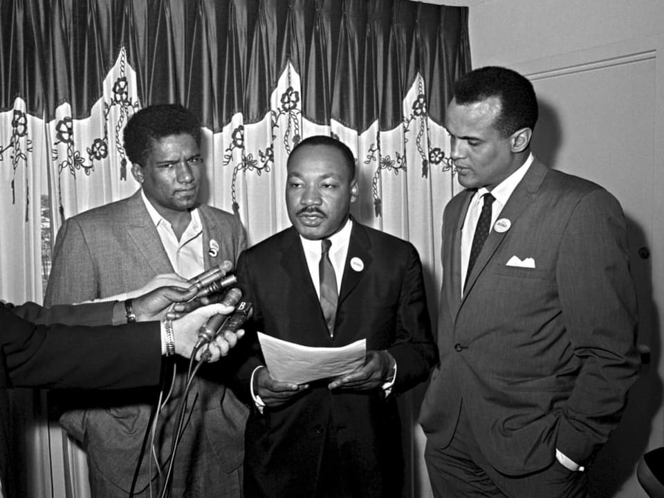 Martin Luther King und Harry Belafonte.