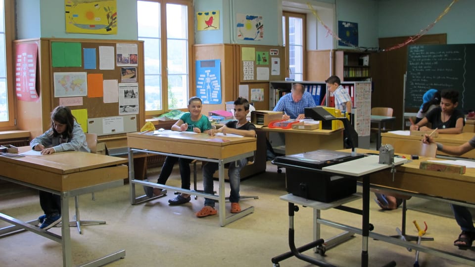 Erster Schultag im Asylheim Löwenberg (19.08.2013)