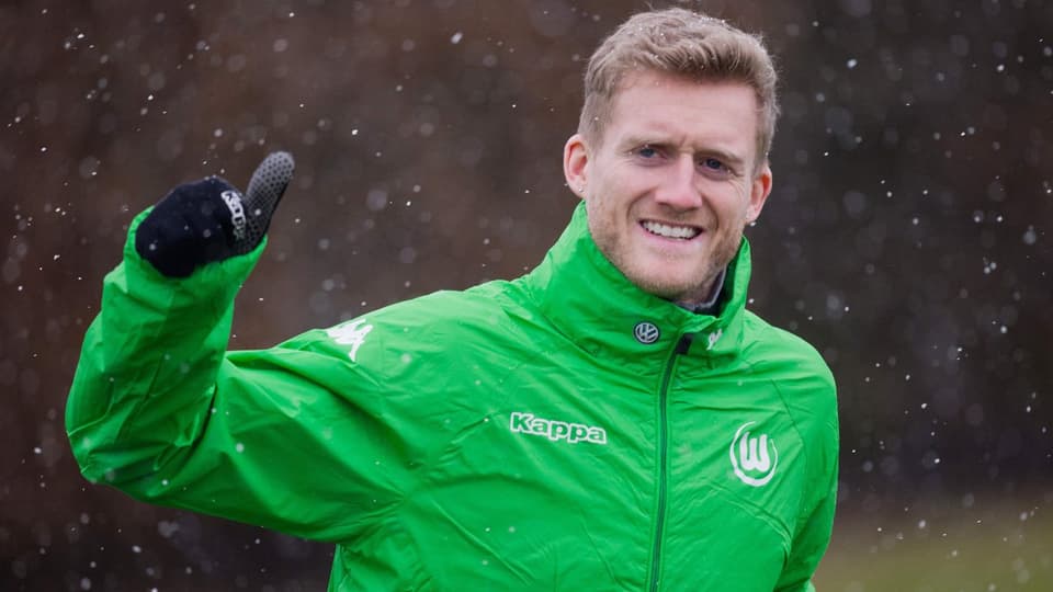 André Schürrle im Training mit dem VfL Wolfsburg.