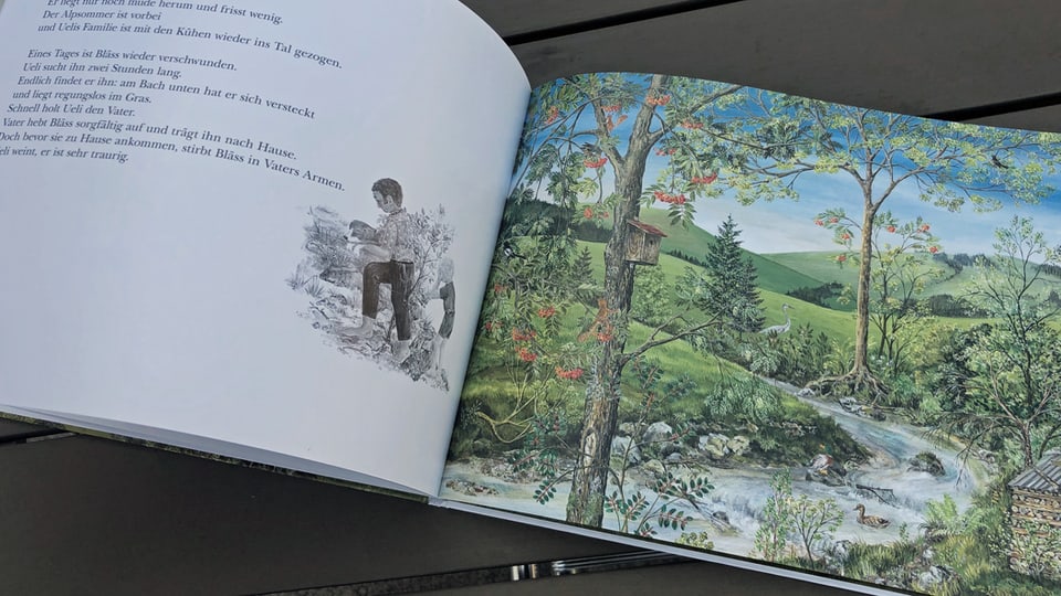 zwei Seiten aus einem Kinderbilderbuch
