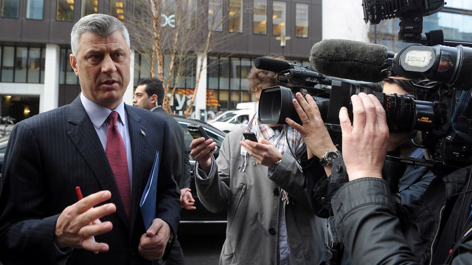 Kosovo-Regierungschef Hashim Thaci trifft in Brüssel ein.