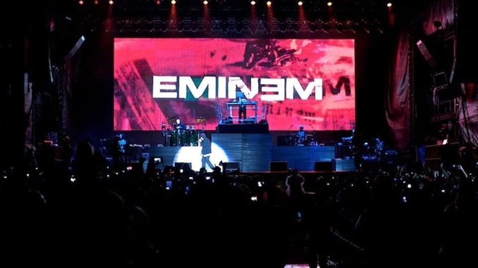 Bühnenbild von Eminem