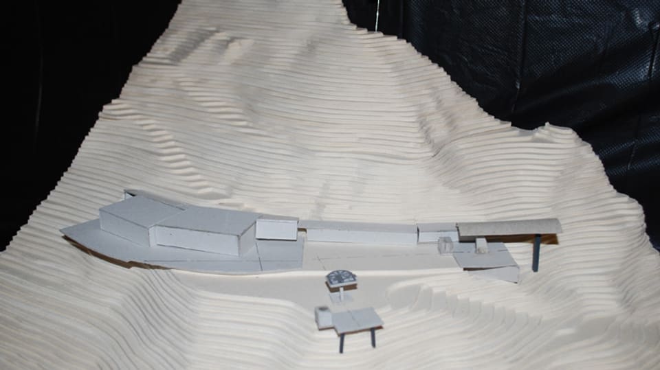 Modell der Bergstation