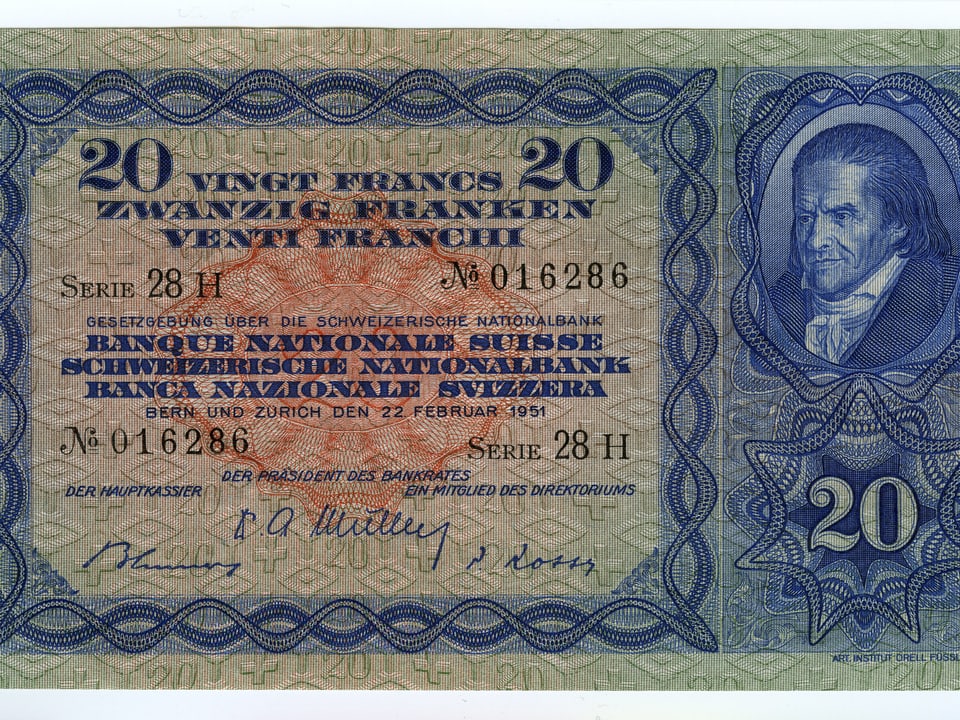 20er-Note der 3. Banknotenserie von 1918