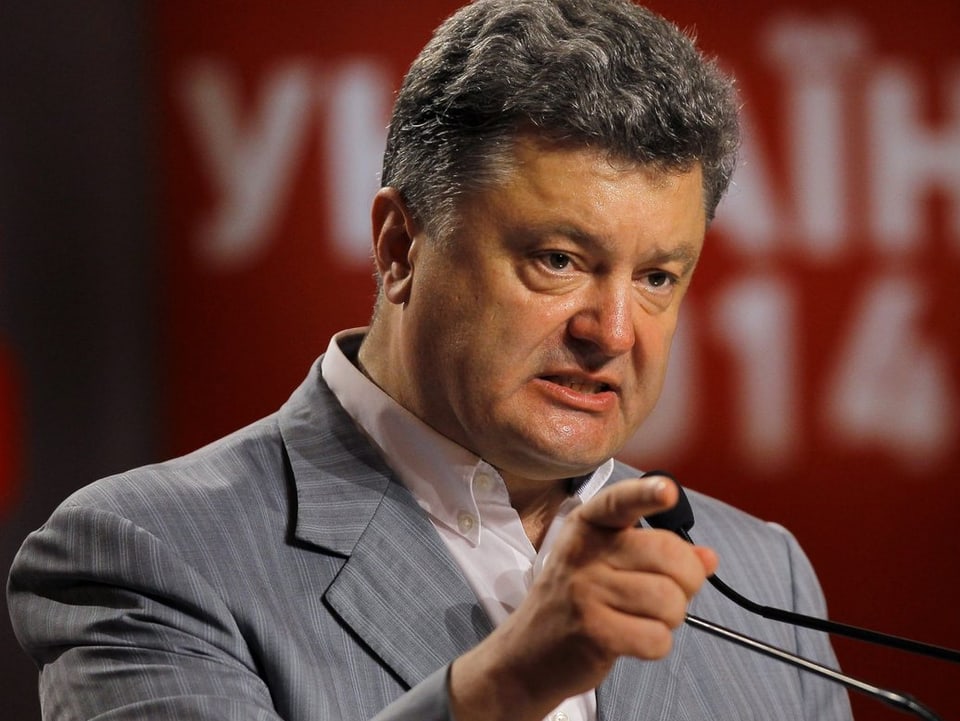 Petro Poroschenko hat seinen Besuch wegen der innenpolitischen Lage in der Ukraine wieder ab.