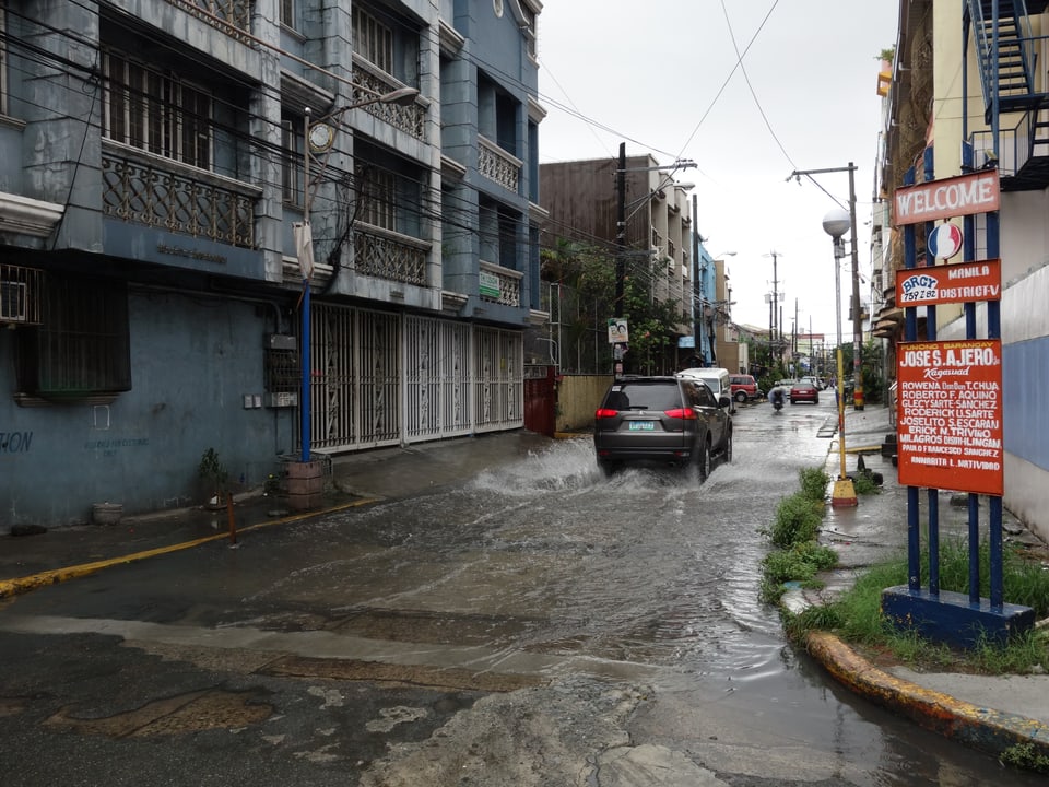 Ein einzelner Regenguss kann in Manila ganze Stadtviertel unter Wasser setzen.