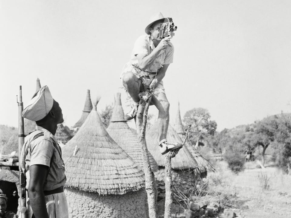 René Gardi war immer wieder in Afrika als Filmemacher unterwegs. 