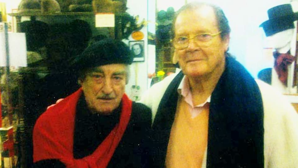 Herbert Meier und Roger Moore