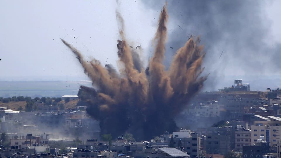 Israelischer Luftangriff im Gazastreifen am 13. Mai 2021.