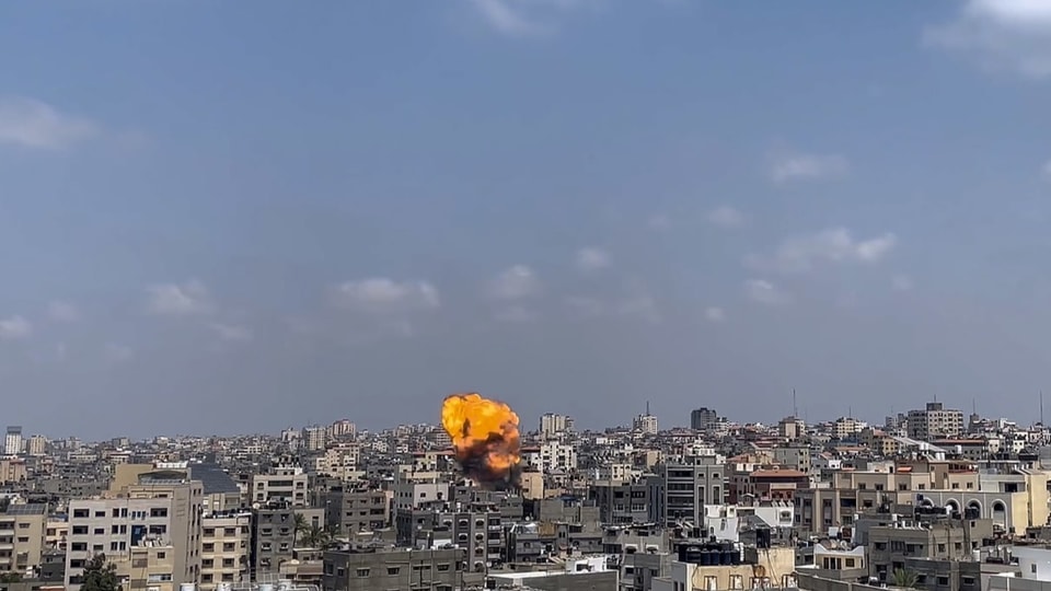 Explosion im Stadtzentrum von Gaza