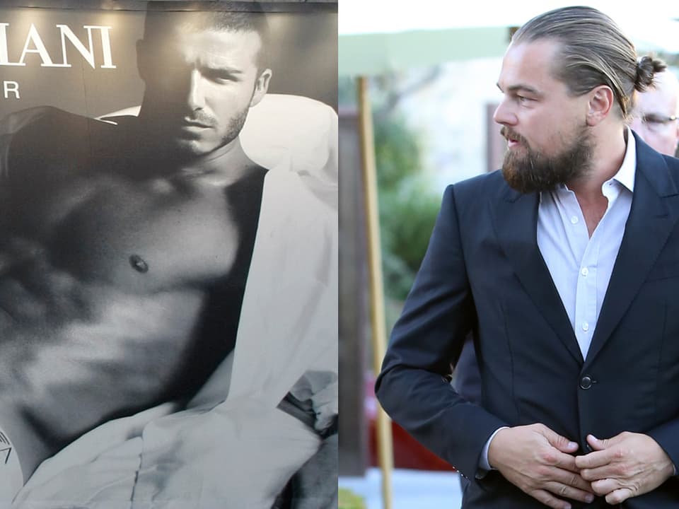 David Beckham und Leonardo DiCaprio