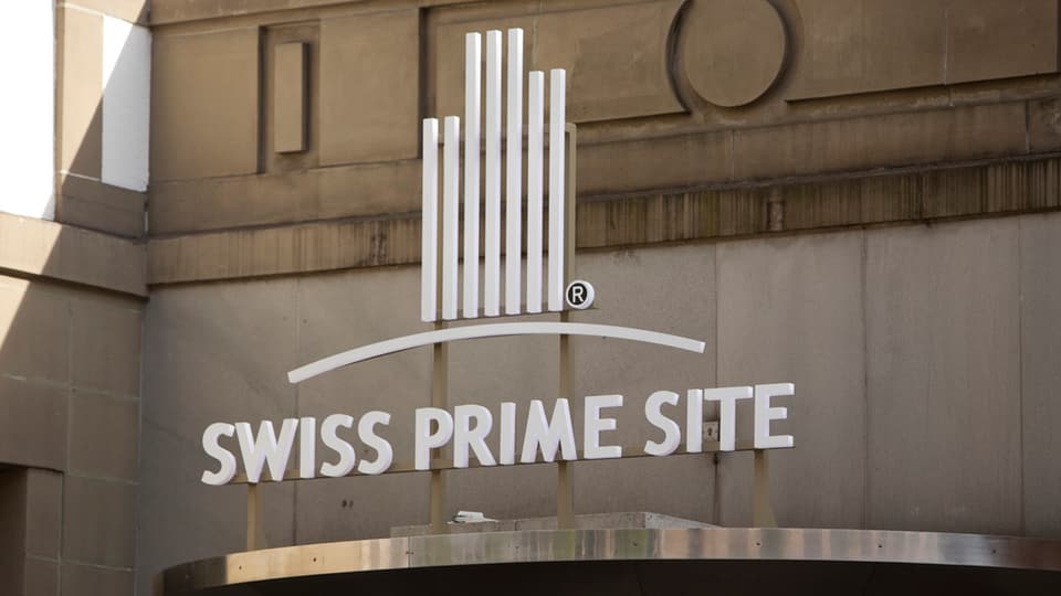 Logo von Swiss Prime Site am Hauptsitz in Olten.