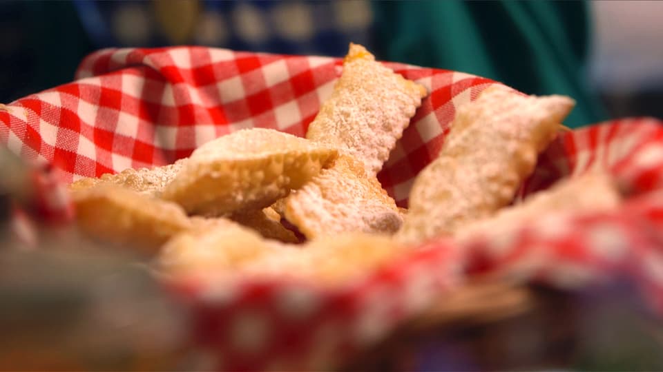 In Olivenöl frittierte Krapfen