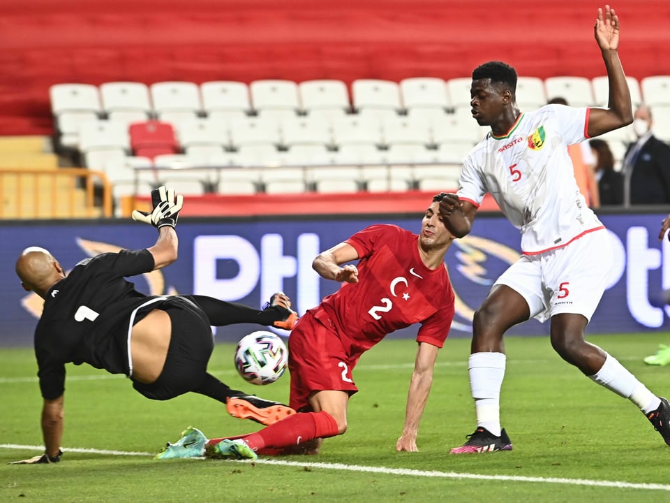 Szene im Spiel zwischen der Türkei und Guinea