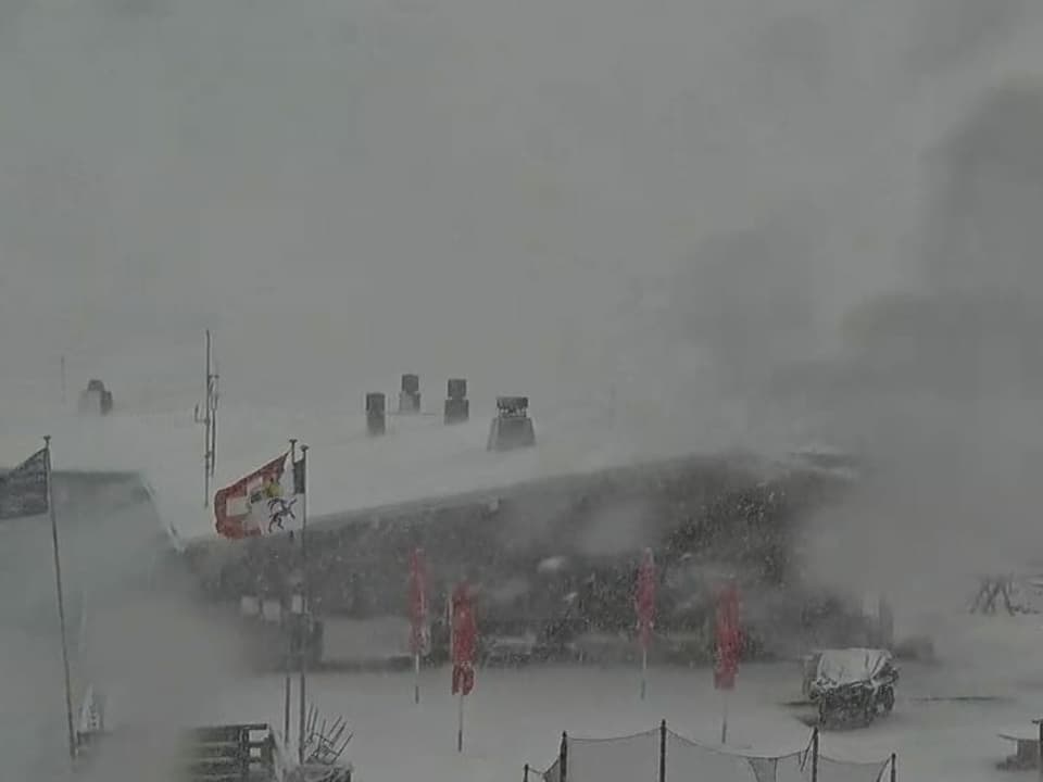 Schneegestöber am Rinerhorn.