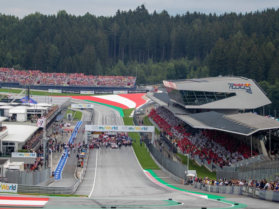 Blick auf die Strecke in Spielberg 2019.