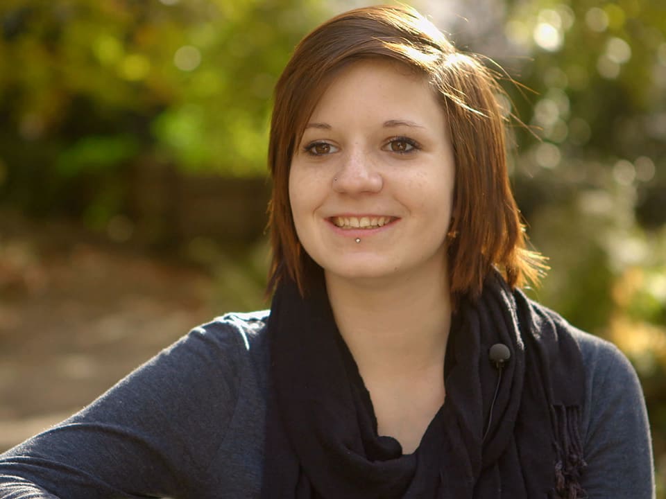 Alexandra: Alexandra beim Interview.