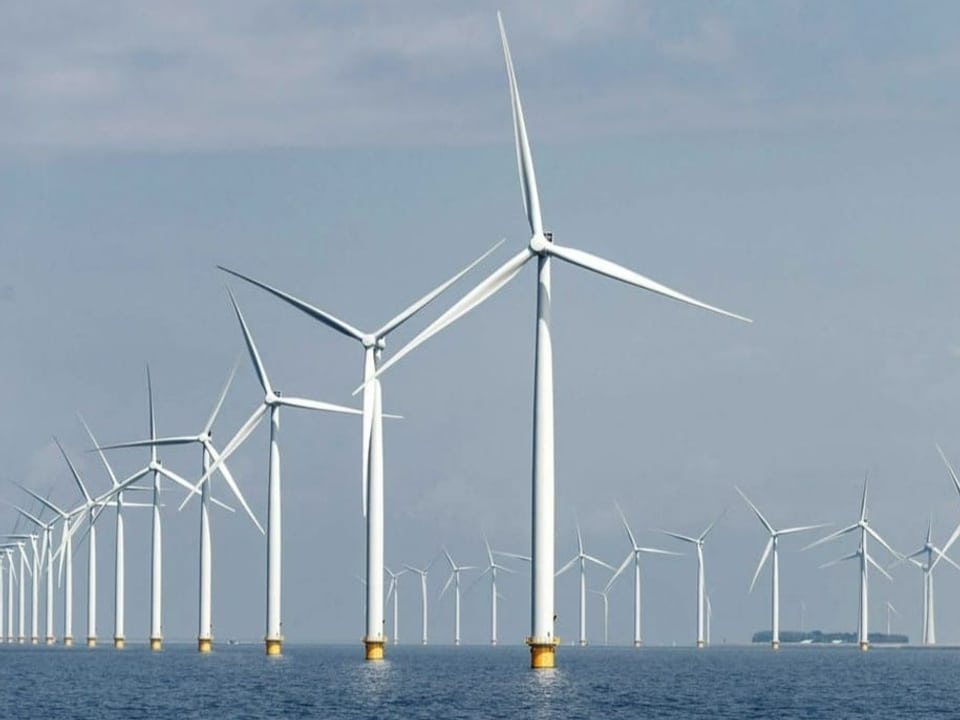 Der Windpark Westermeerwind in der Niederlande