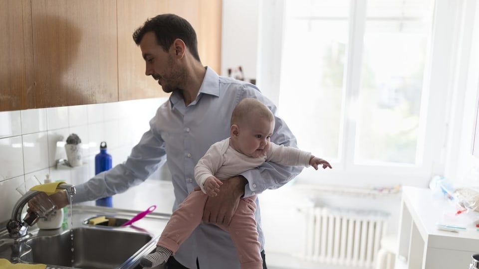 Väter schaukeln lieber Karriere als Kinder