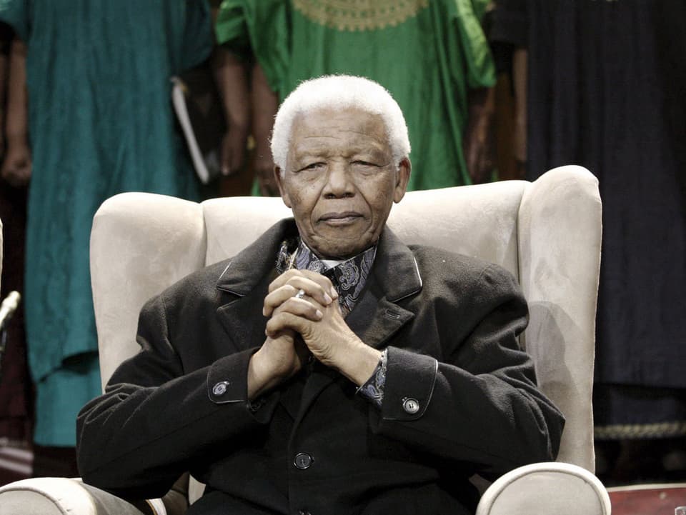 Nelson Mandela bei einer Feier anlässlich seines 90. Geburstages in Soweto
