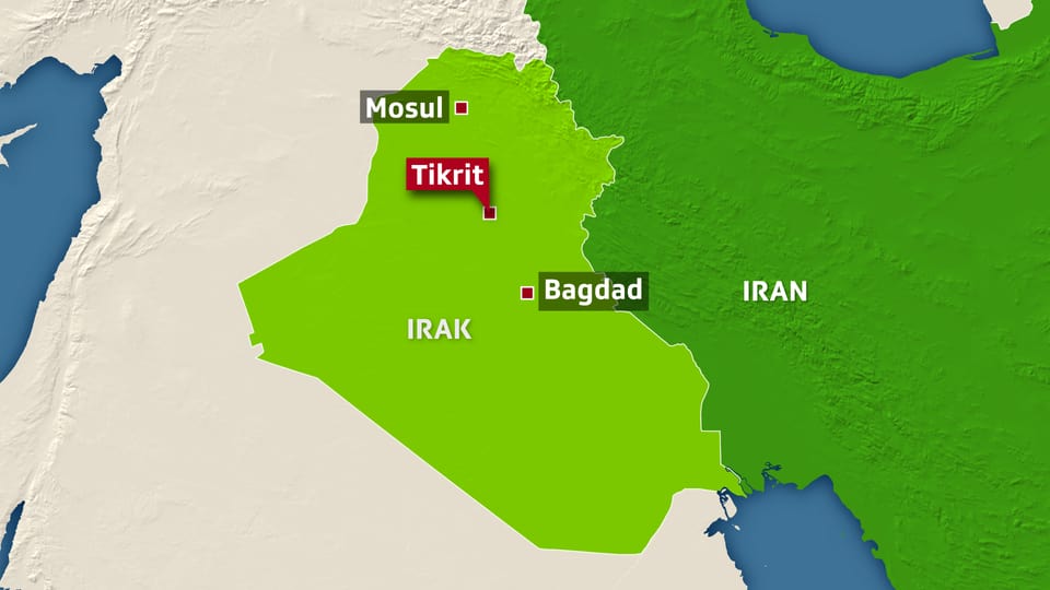 Karte von Irak 