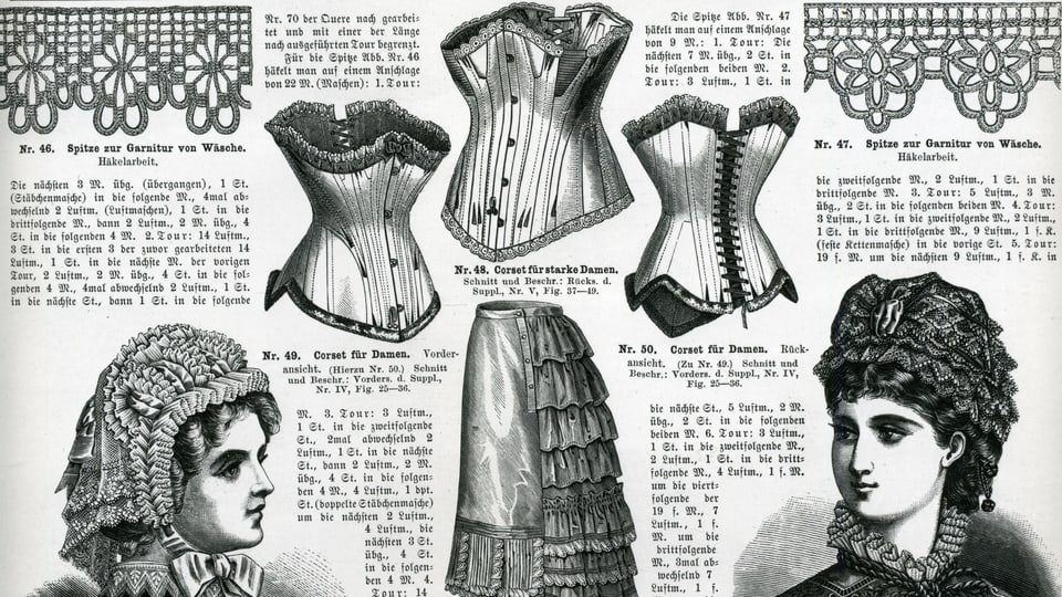 Unterwäsche Damen 1882 