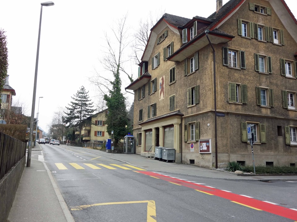 Alte Häuser an der Bernstrasse in Luzern.
